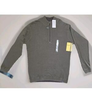 Cabela's Carefree Reversible Men's Sweater Size Large, Olive/Brown New With Tags